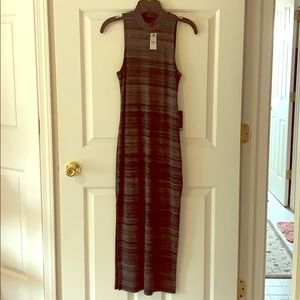 Express mock neck maxi dress